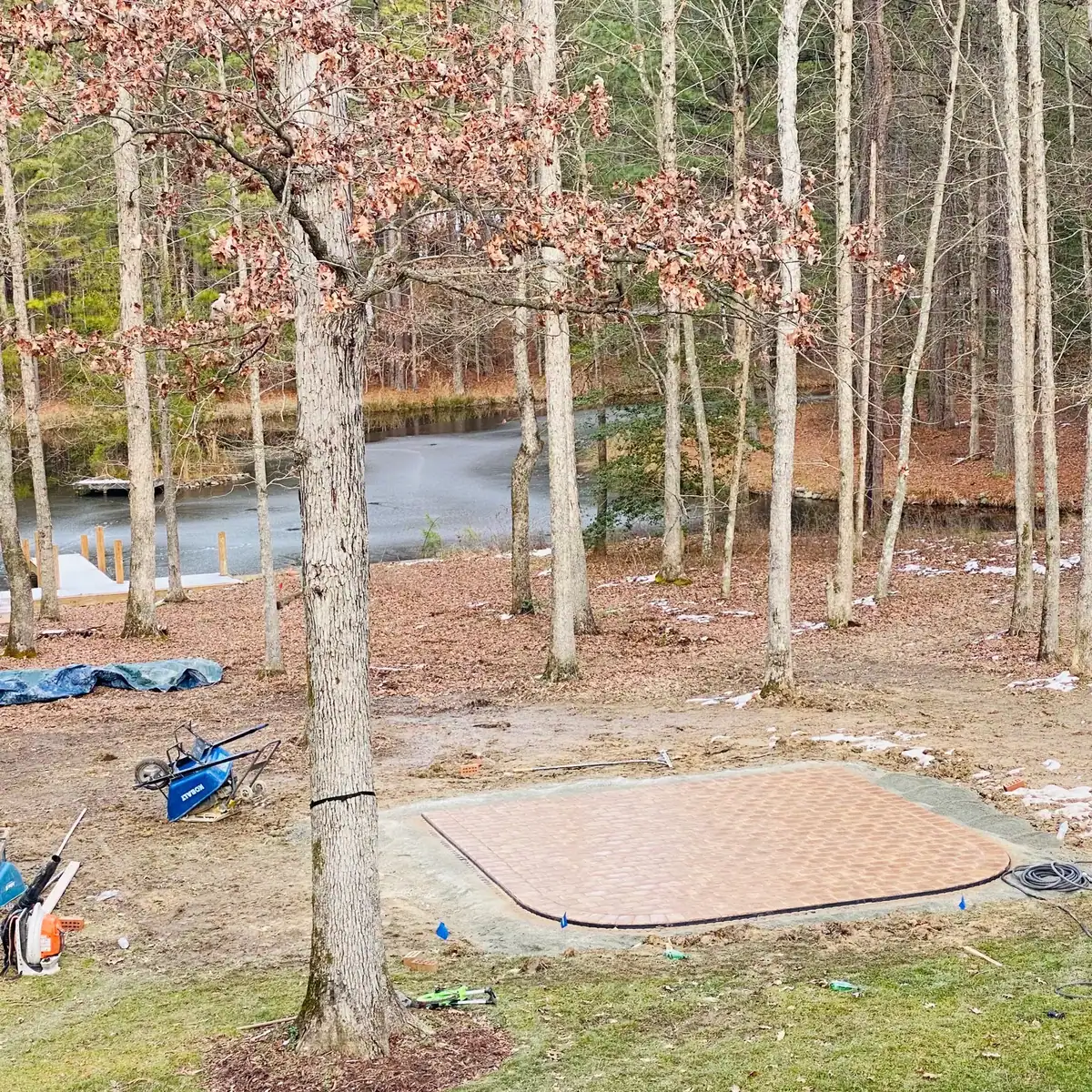 Finishing up before landscaping