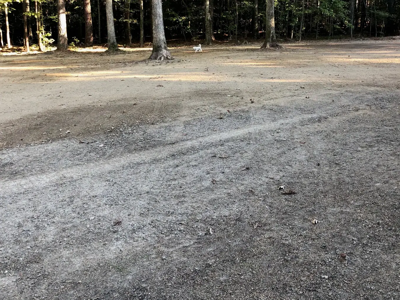 Graded ground prepared for irrigation and lawn seeding